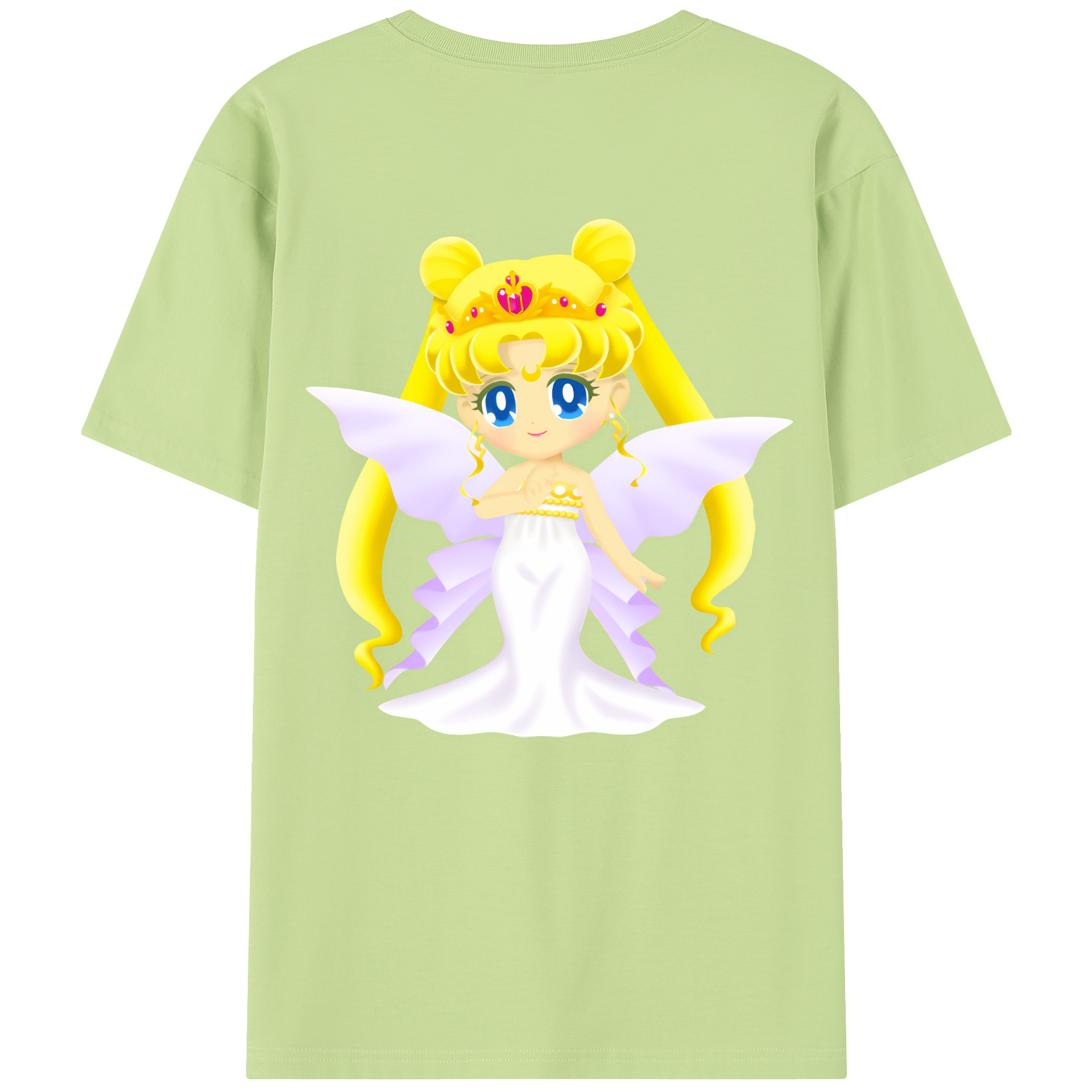 （画像用） 美少女戦士セーラームーン 愛野 美奈子 あいの みなこ Sailor Moon Aino Minako 綿100％半袖Tシャツ（背面プリント）